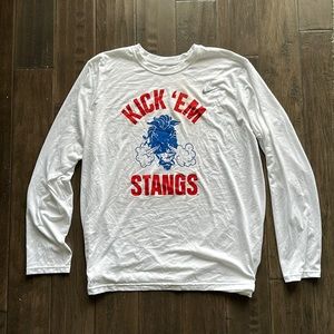 Nike SMU Football White Long Sleeve
